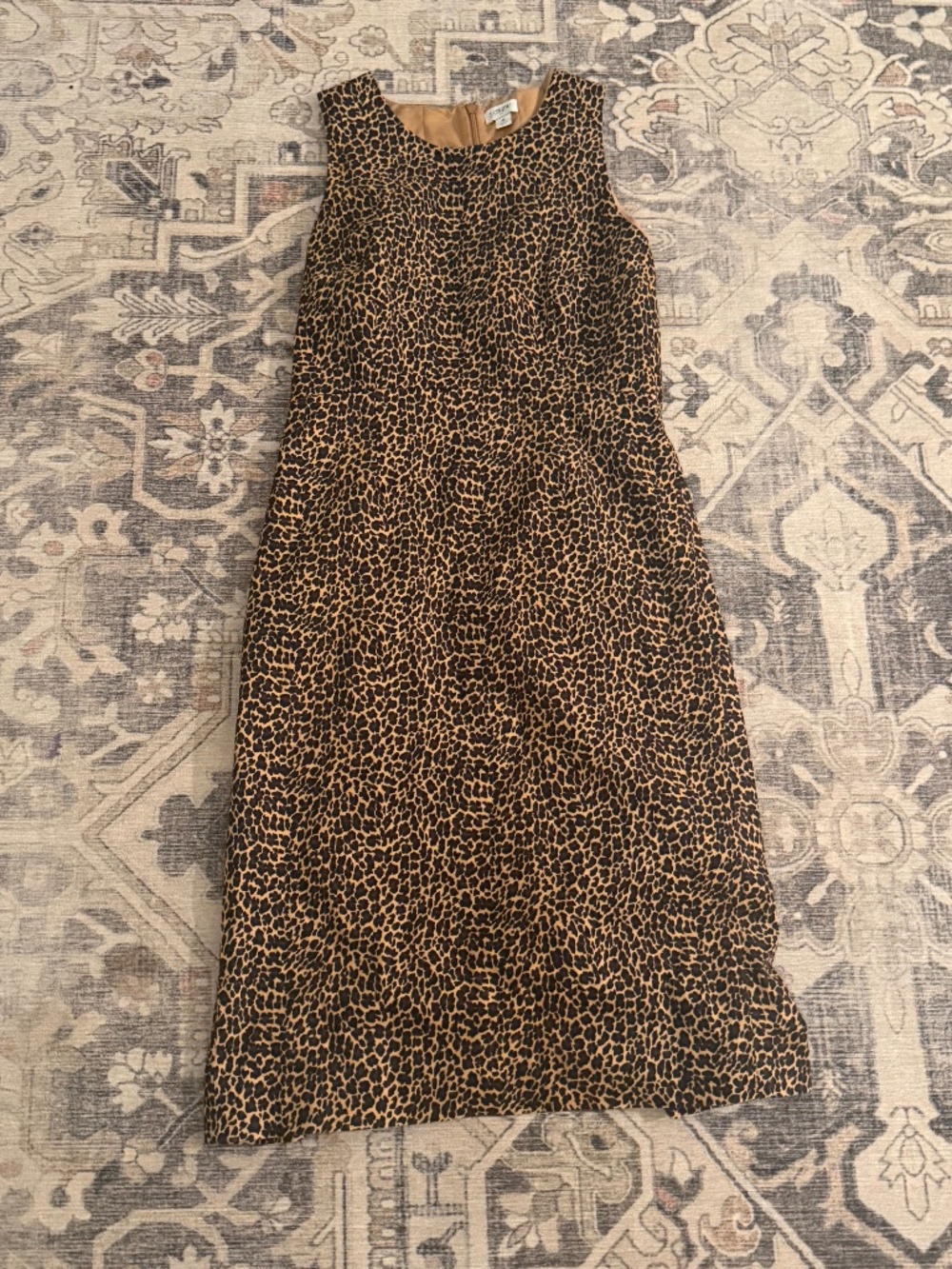 J Crew Leopard Classic Sheath dress